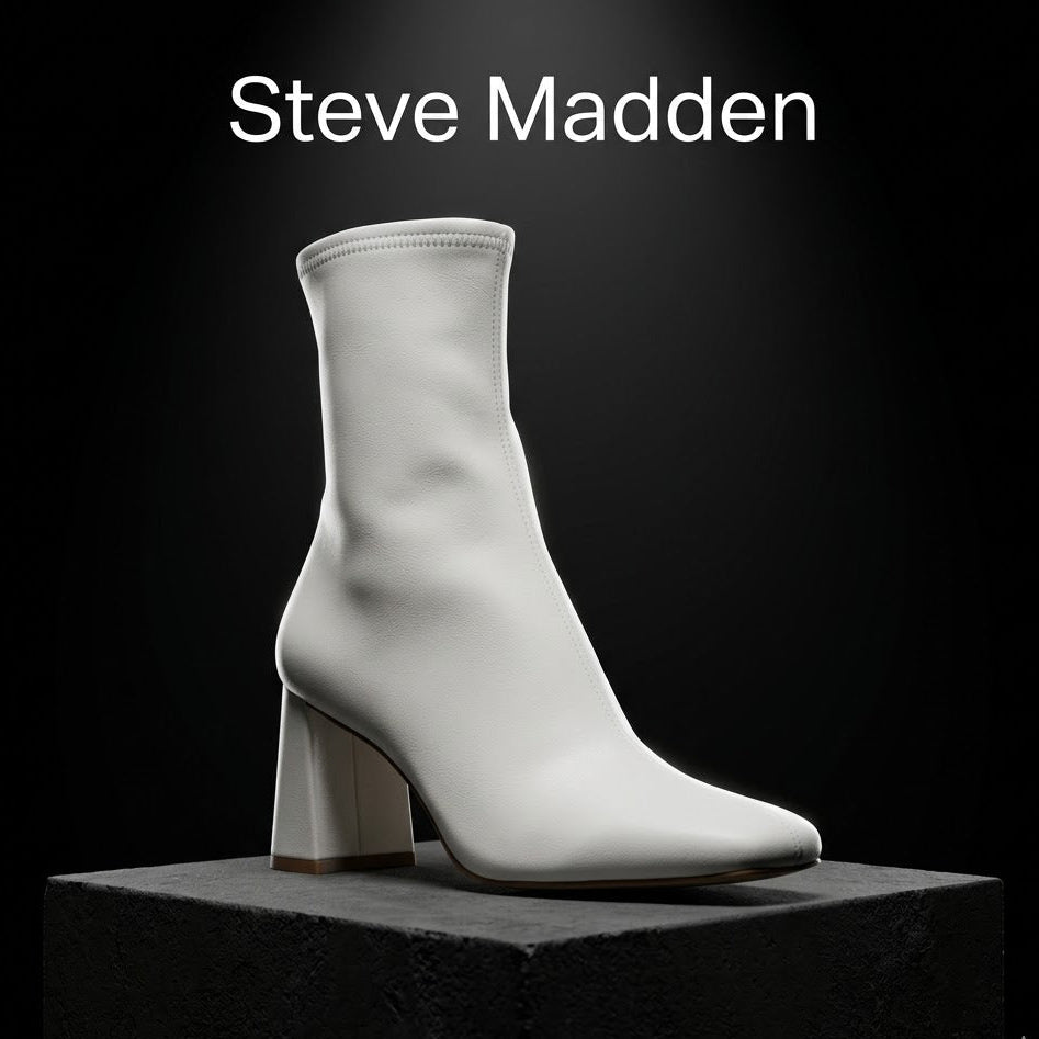 Steve Madden Hush Ankle Bootie in white