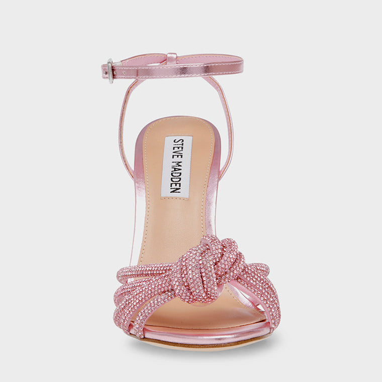 Steve Madden BEDAZZLE sandals with rhinestones.