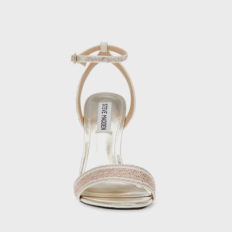 Steve Madden Knockout embellished heeled sandals in gold