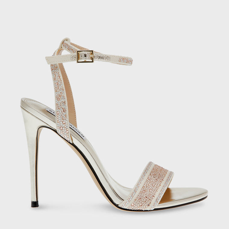 Steve Madden Knockout embellished heeled sandals in gold