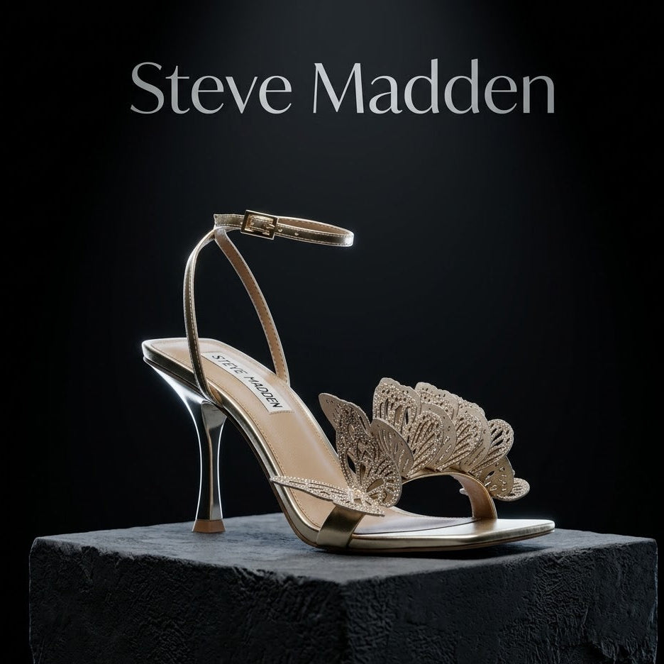 Steve Madden Azariah butterfly embellished heeled sandals