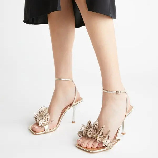 Steve Madden Azariah butterfly embellished heeled sandals