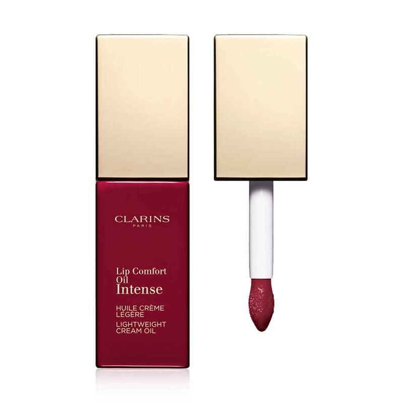 Clarins Lip Comfort Oil Intense in shade 08 Intense Burgundy.