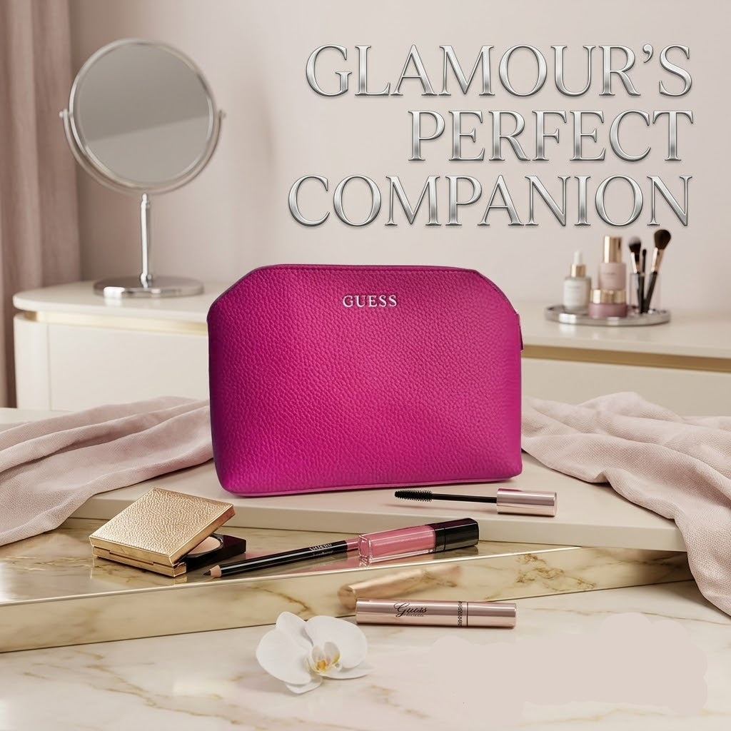 Guess cosmetic leather Pouch.