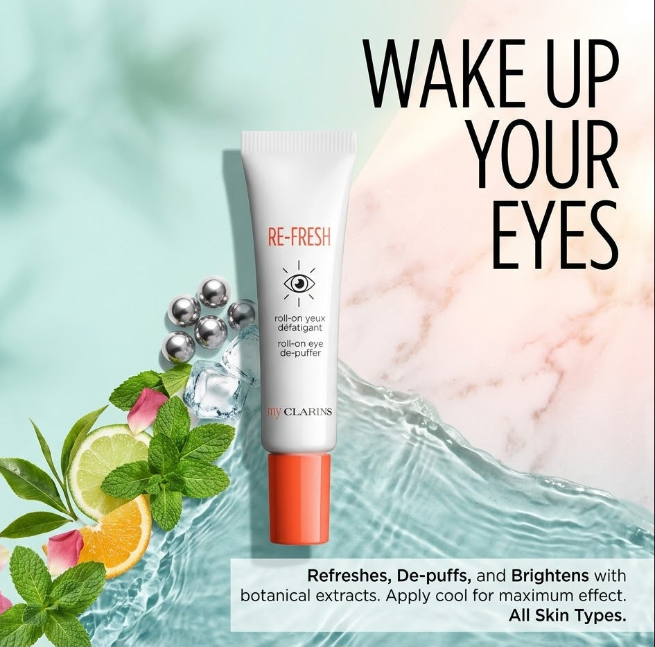 Clarins My Clarins Re-Fresh Roll-On Eye De-Puffer 15ml.
