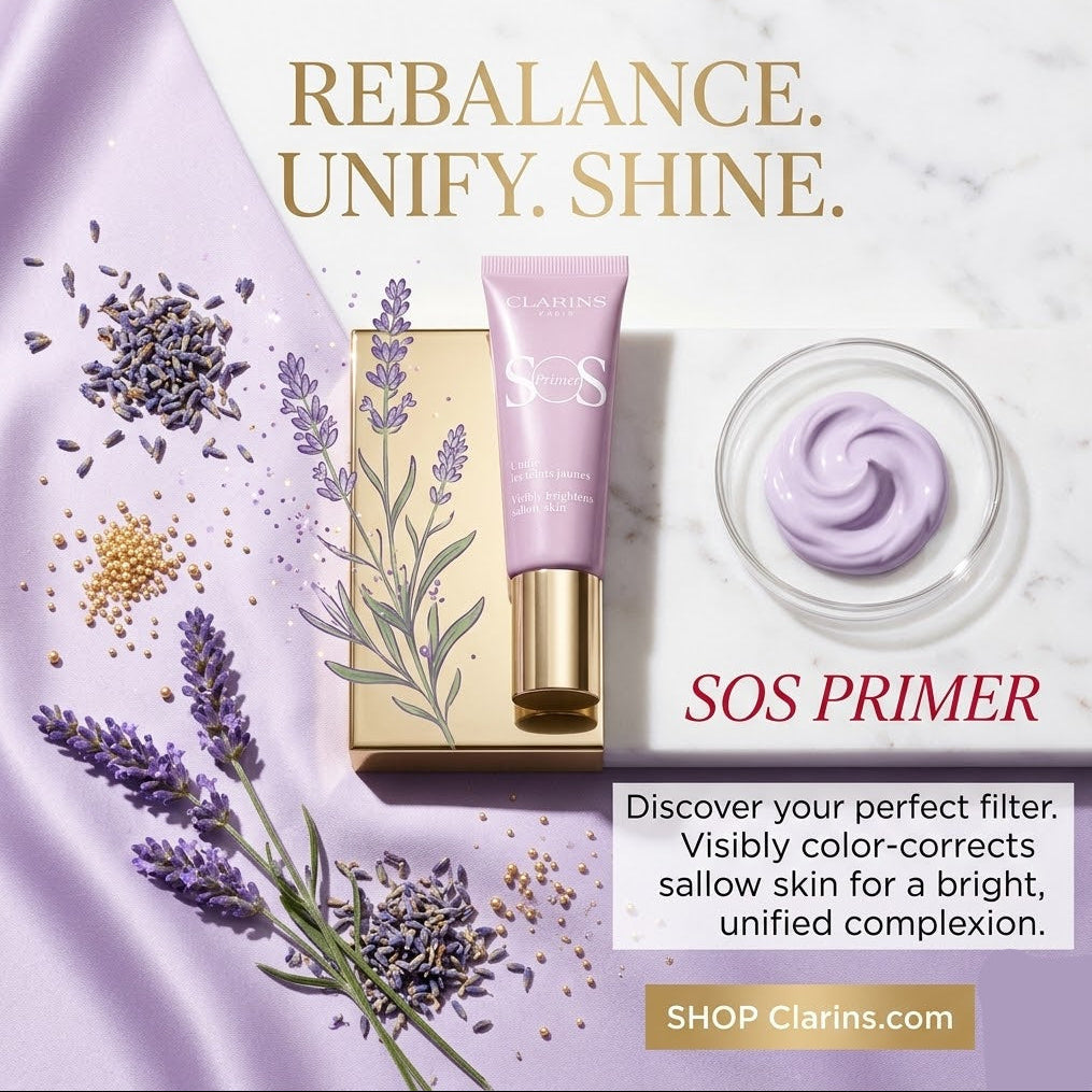 Clarins SOS Primer in shade 05 Lavender 30ml.