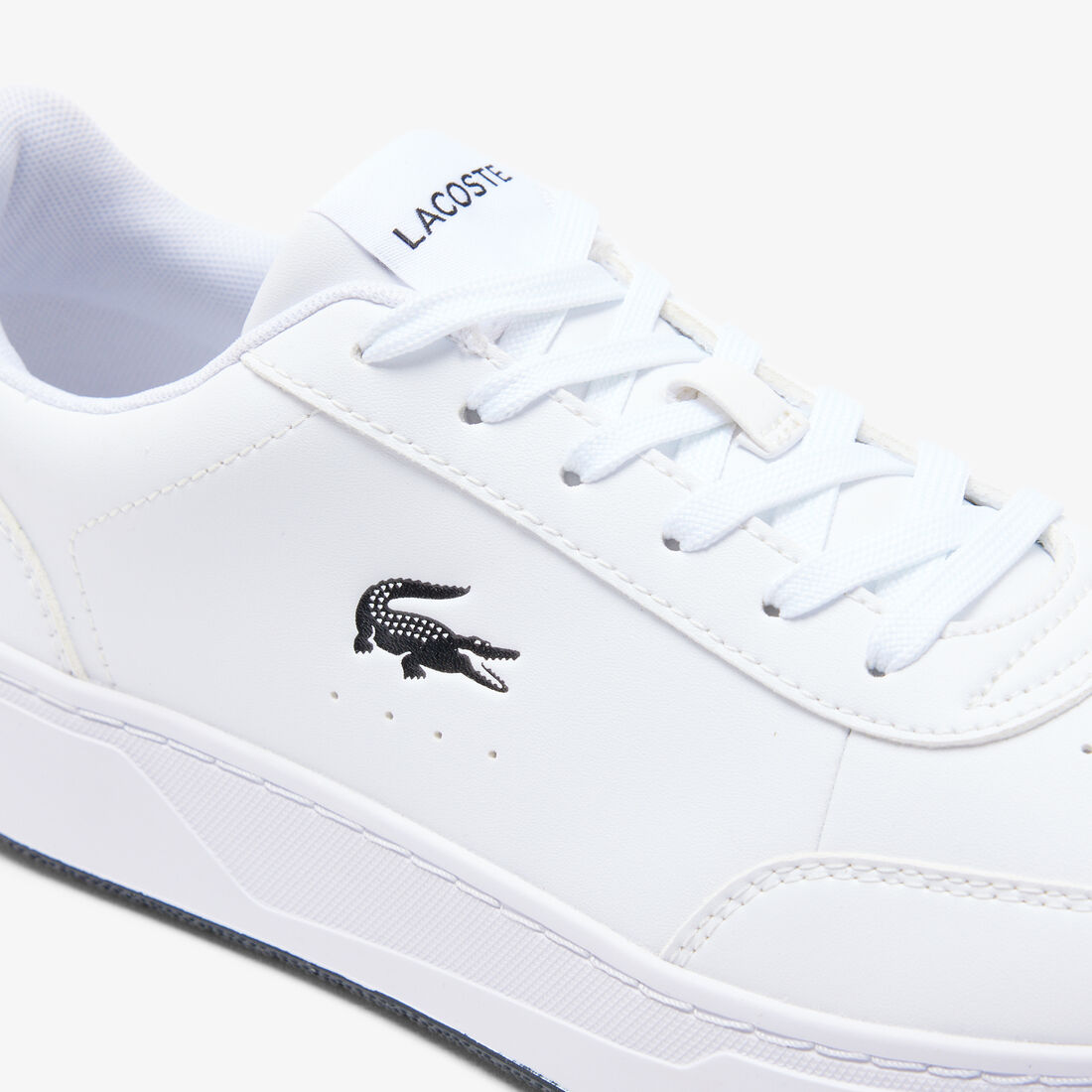 Lacoste Court Pro sneakers black crocodile logo.