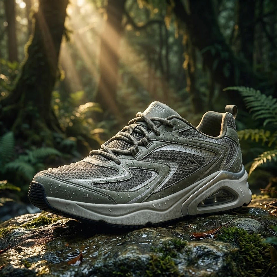 Skechers Street Tres-Air Uno Vision-Airy Sage Green Color