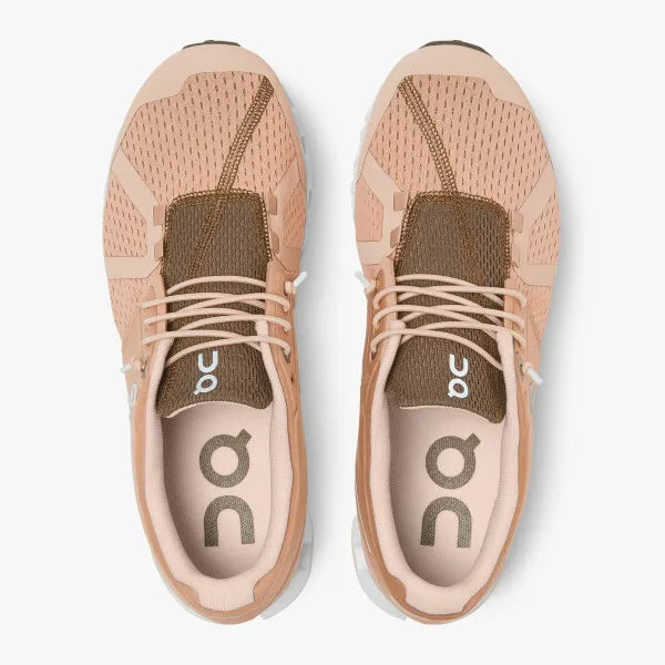 On Cloud 5 Slip On Running Shoe For Women - Rosebrown Camo Color