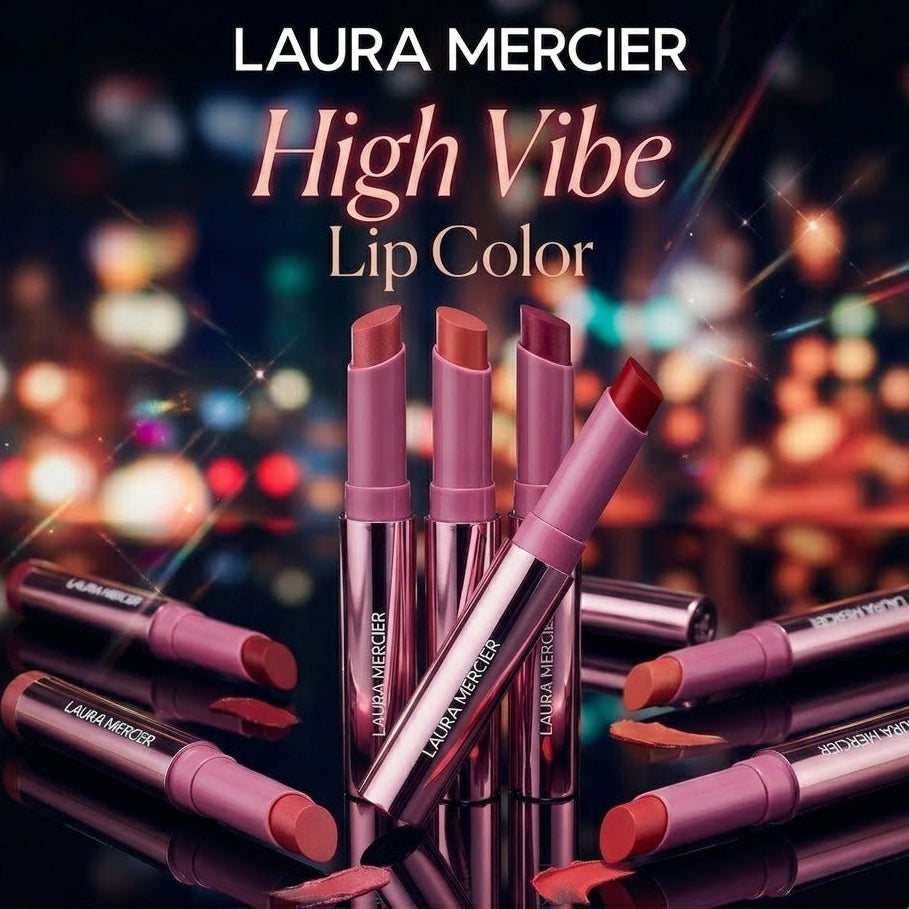 Laura Mercier High Vibe Lip Color, (10 Colours).