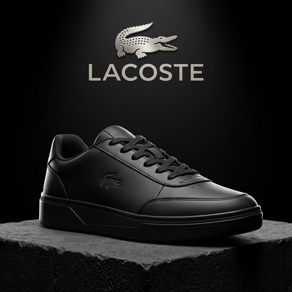 Lacoste Men's Court Pro 225 1 sneakers in black leathe