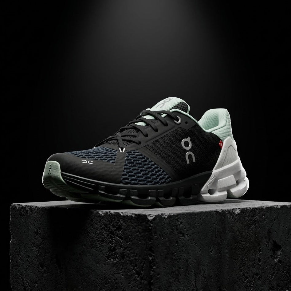 On Cloud Cloudflyer 'Black White' running shoes For womens