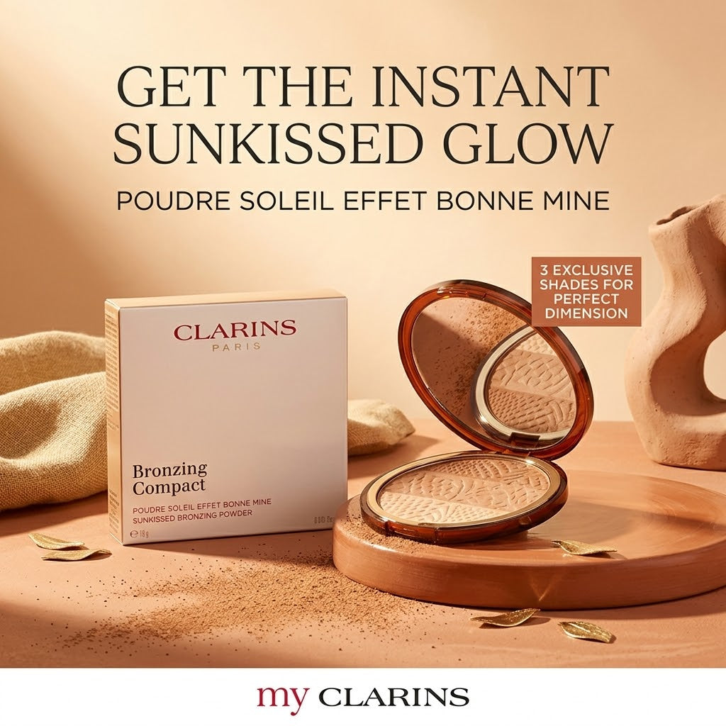 Clarins Bronzing Compact Poudre Soleil Effet Bonne Mine.