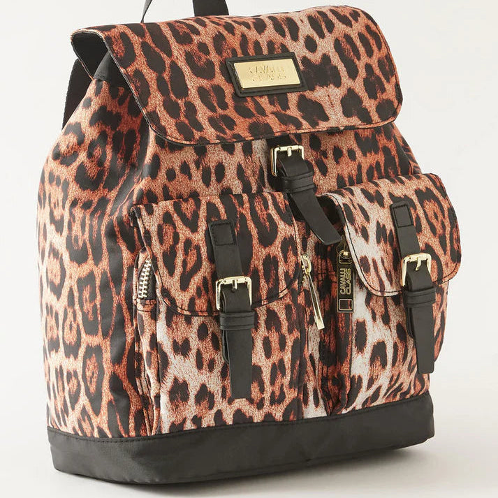 Cavalli Class animal print backpack.