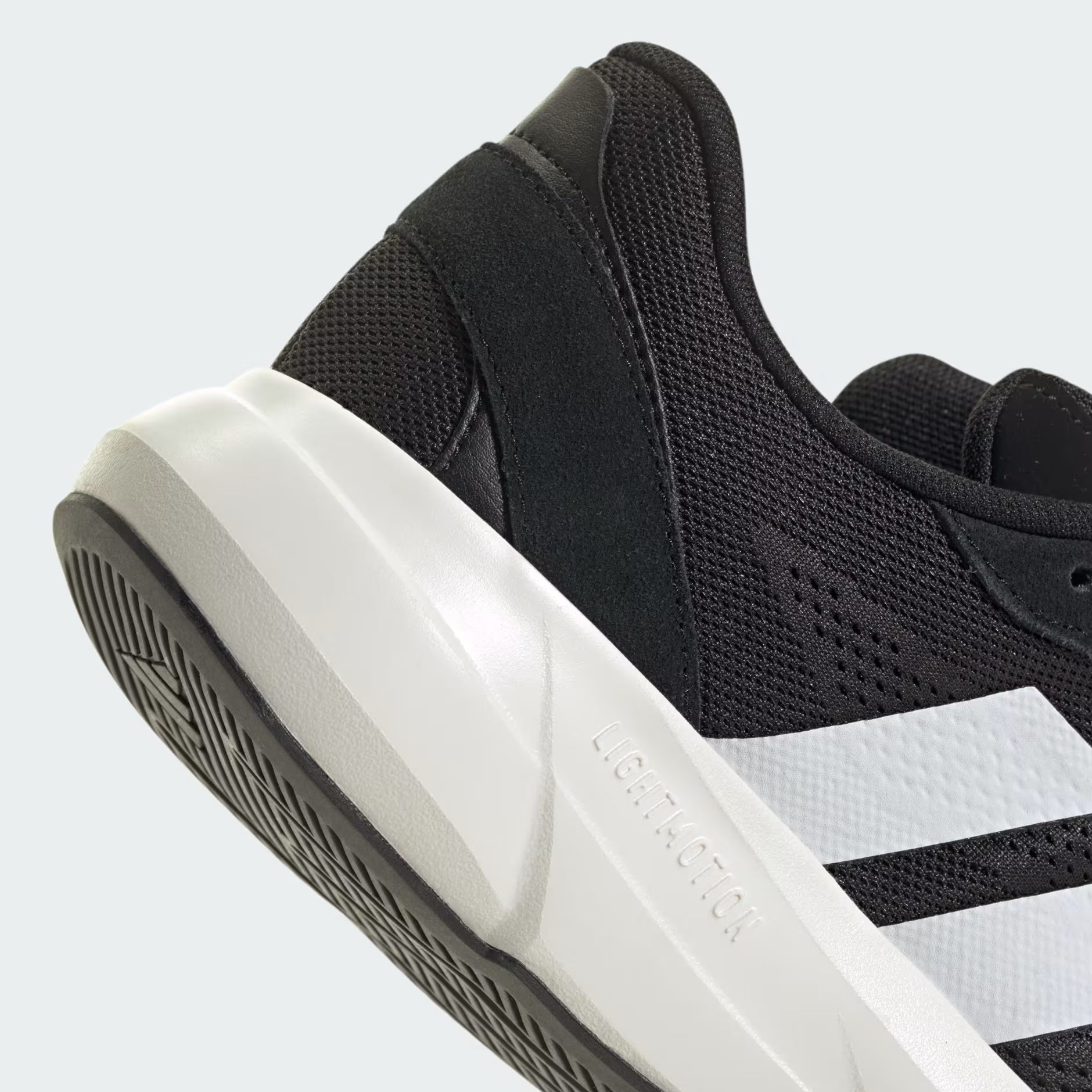 Adidas Lightshift running shoes in black and white For Mens.
