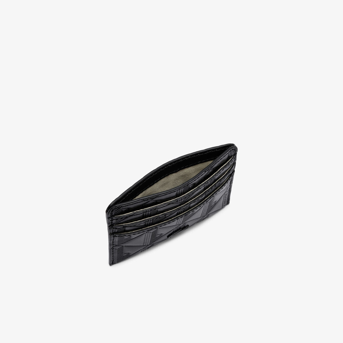 Lacoste Maheki Embossed Leather Card Holder