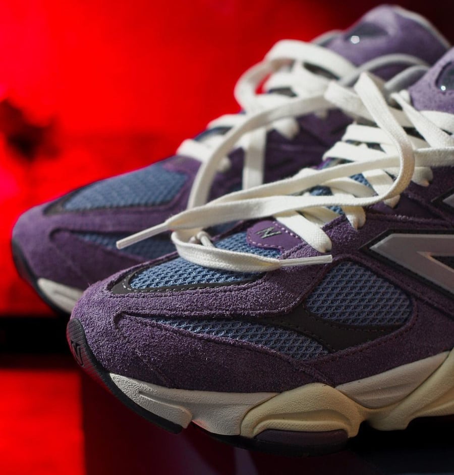 New Balance 9060 Shadow Purple and blue mesh upper