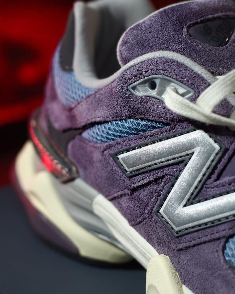 New Balance 9060 Shadow Purple and blue mesh upper
