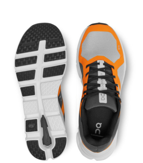 On Cloud Cloudrunner Men's sneakers Frost/Turmeric-orange color