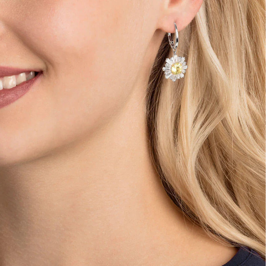 Swarovski Sunshine Pierced Drop Earrings