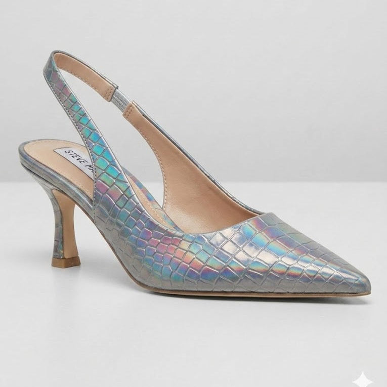 Steve Madden slingback pumps pointed toe and kitten heel