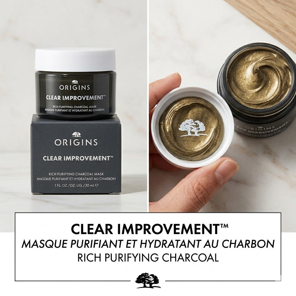 Origins Clear Improvement™ Rich Purifying Charcoal Mask 30ml.
