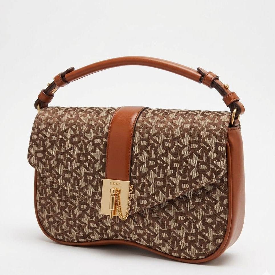 DKNY Lulu Monogram Top Handle Bag