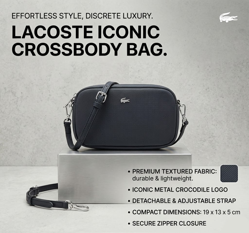 LACOSTE Essentials Top Handel Zip Over Tote bag.