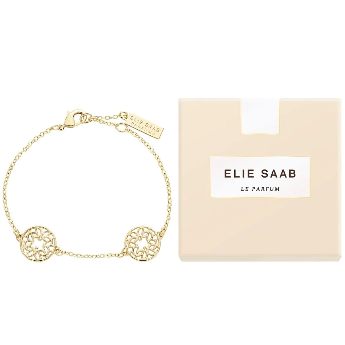 Elie Saab Le Parfum gold-tone logo bracelet