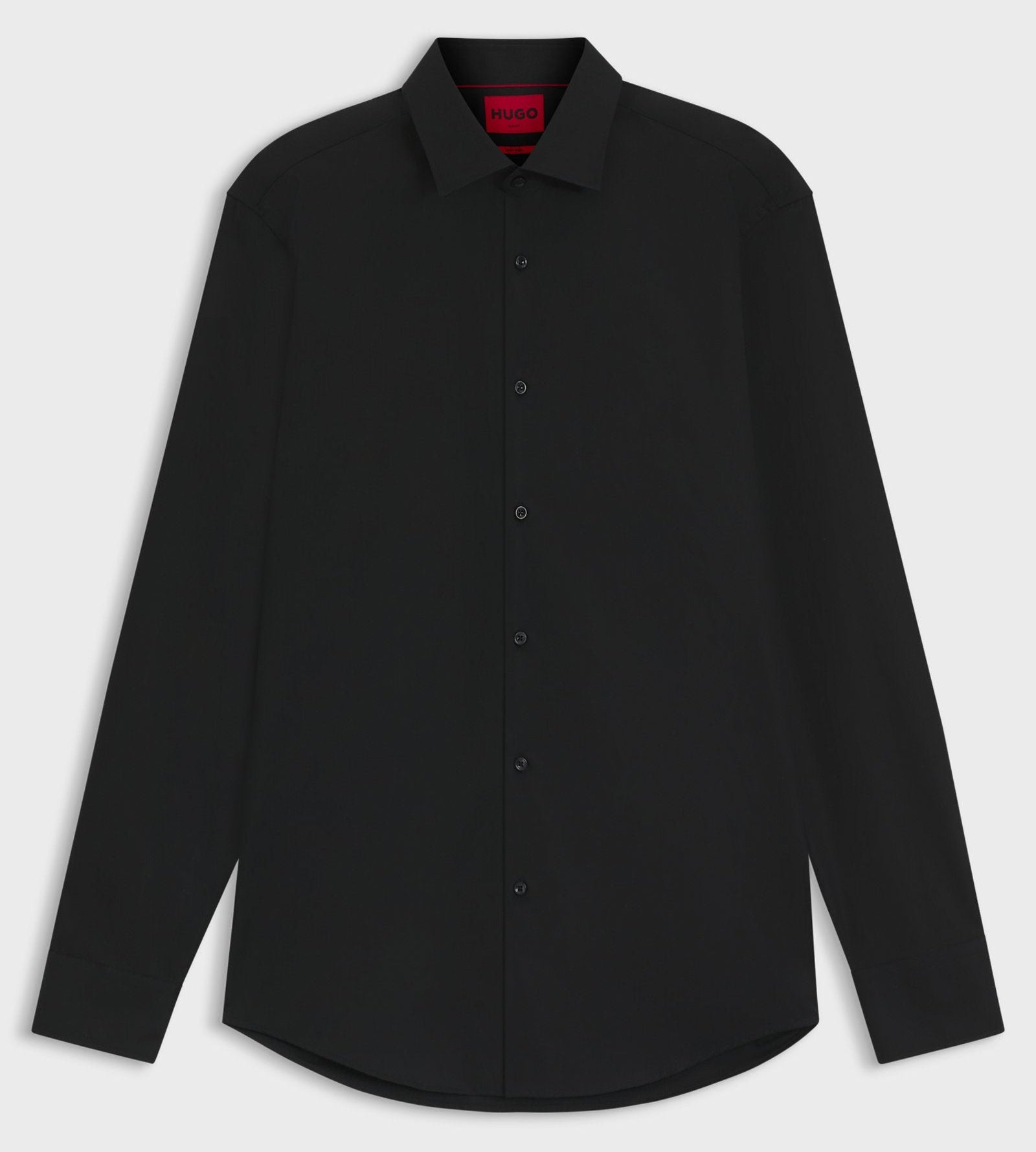 HUGO Slim-fit shirt in easy-iron cotton poplin