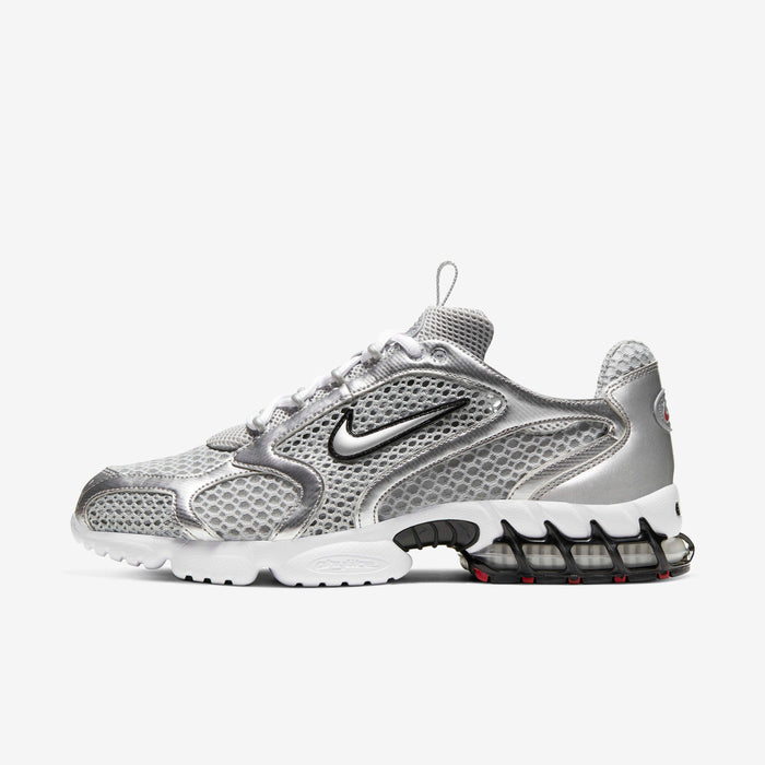 Nike Air Zoom Spiridon Cage 2 sneakers in metallic silver