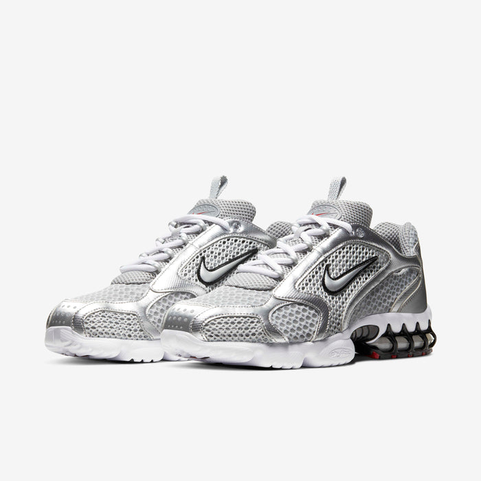 Nike Air Zoom Spiridon Cage 2 sneakers in metallic silver
