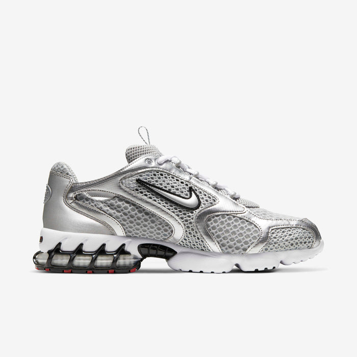 Nike Air Zoom Spiridon Cage 2 sneakers in metallic silver