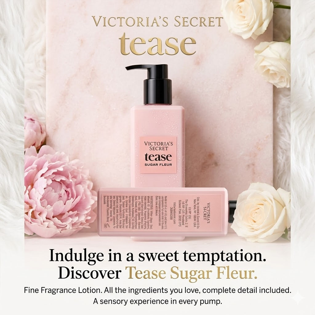 Victoria's Secret Tease Sugar Fleur Fine Fragrance Lotion 250 ml/8.4 fl oz.