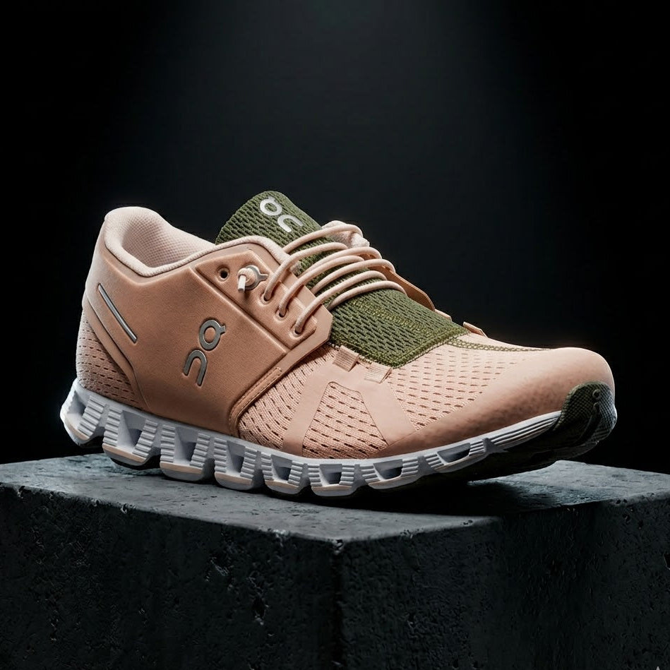 On Cloud 5 Slip On Running Shoe For Women - Rosebrown Camo Color