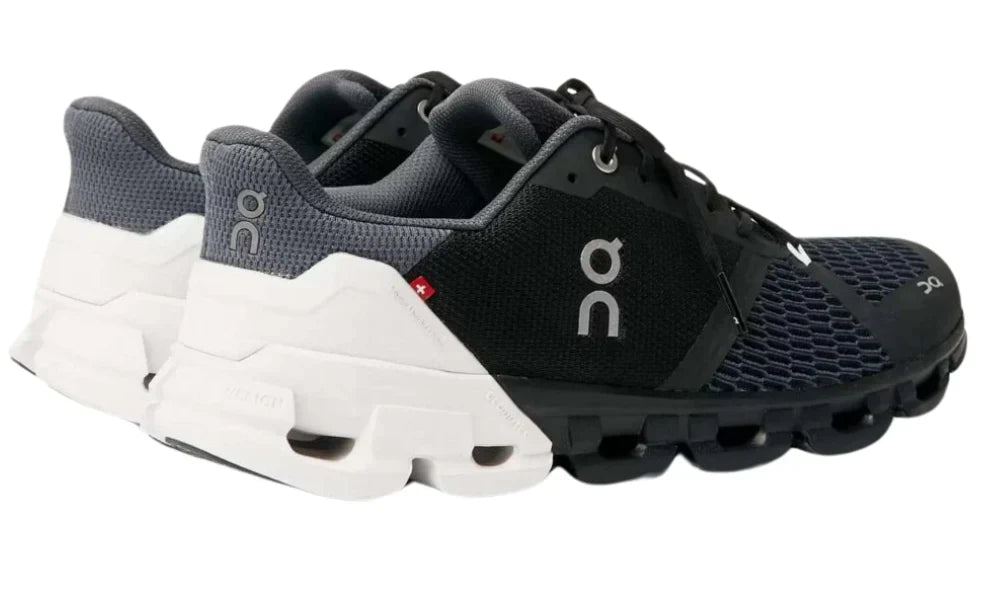 On Cloud Cloudflyer men's running shoes black and white