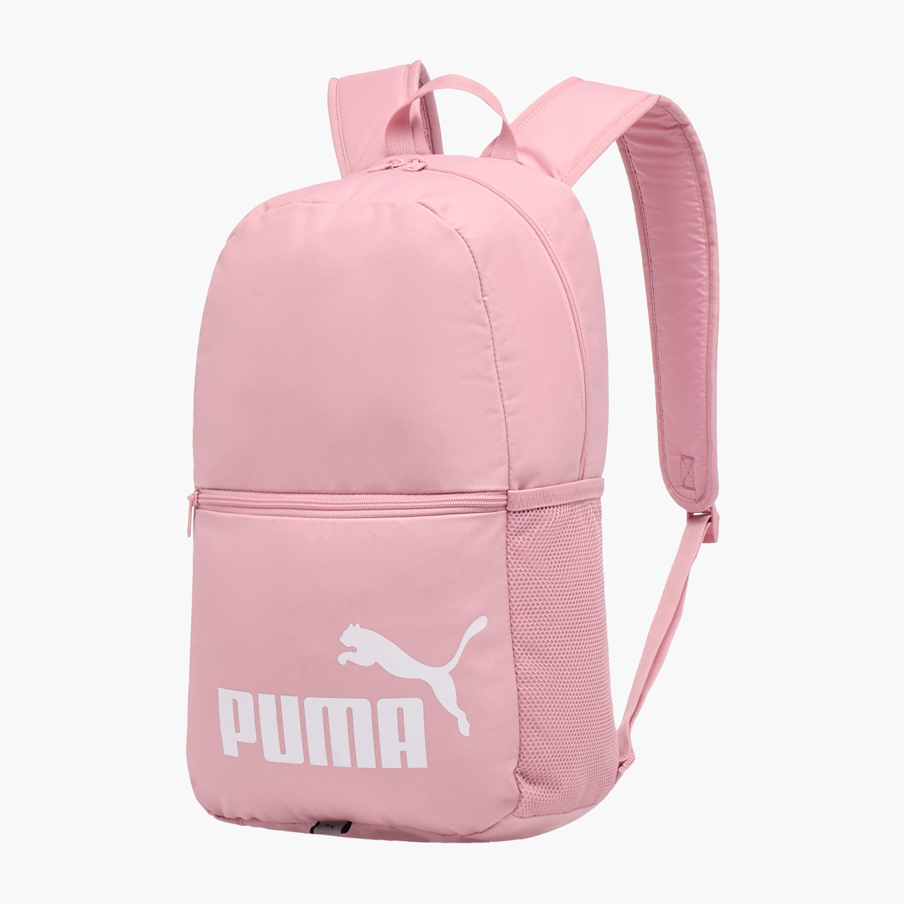 Puma Logo Print School Backpack with Adjustable Straps