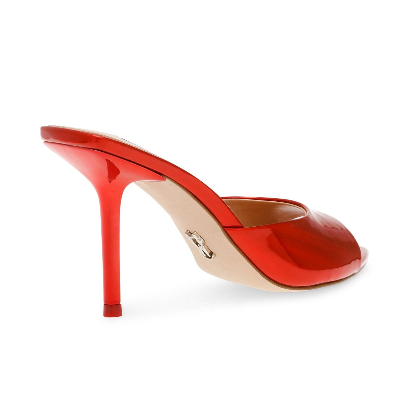 Steve Madden Foresee red patent stiletto mule sandals
