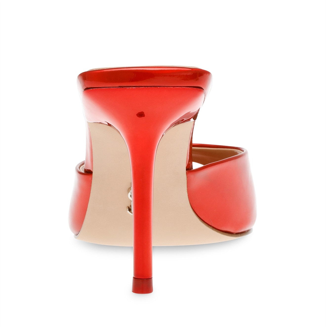 Steve Madden Foresee red patent stiletto mule sandals