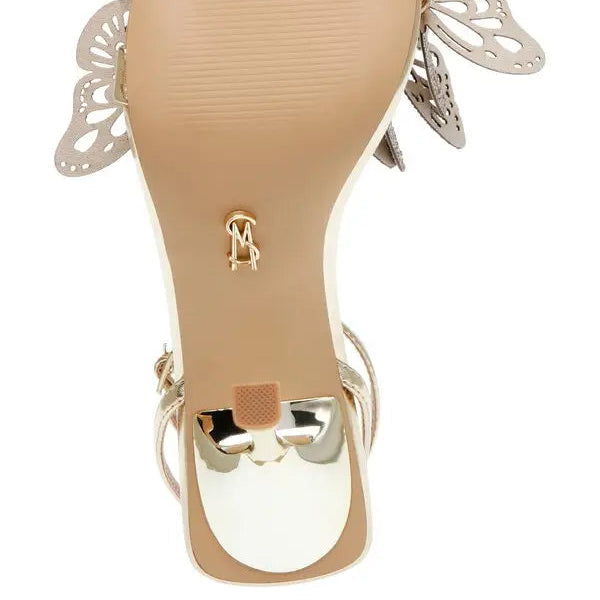 Steve Madden Azariah butterfly embellished heeled sandals