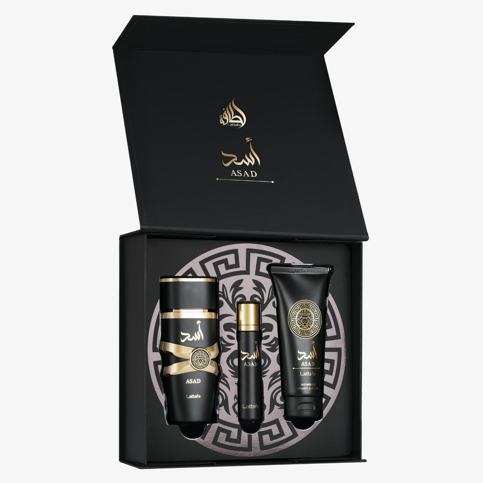 Lattafa Gift Set – Asad 100Ml – 12ml – Shower Gel