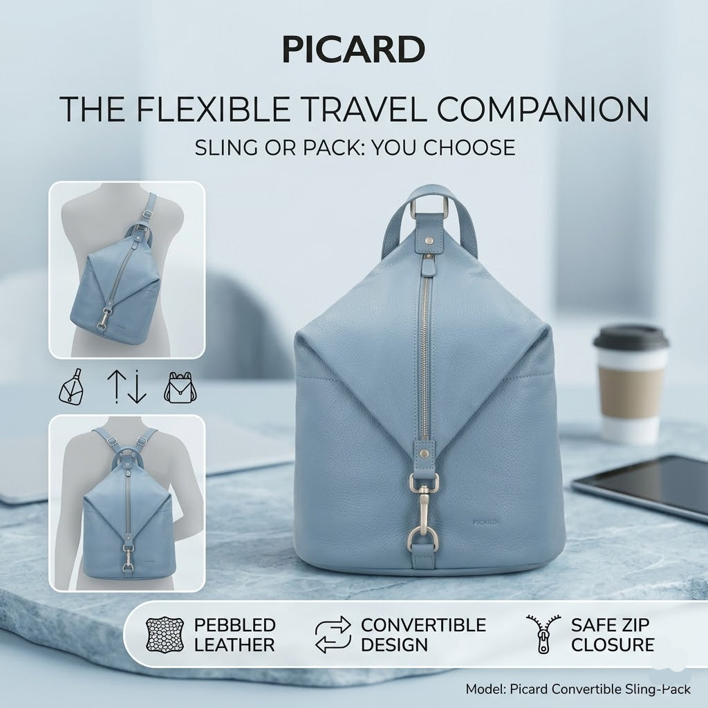 Picard LUIS Backpack soft blue.