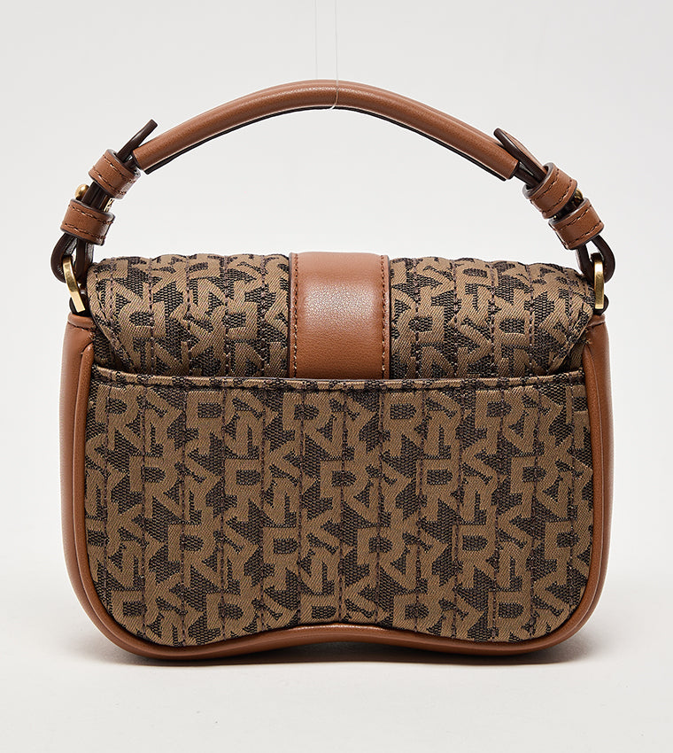 DKNY Lulu Small Flap Crossbody bag in Chino