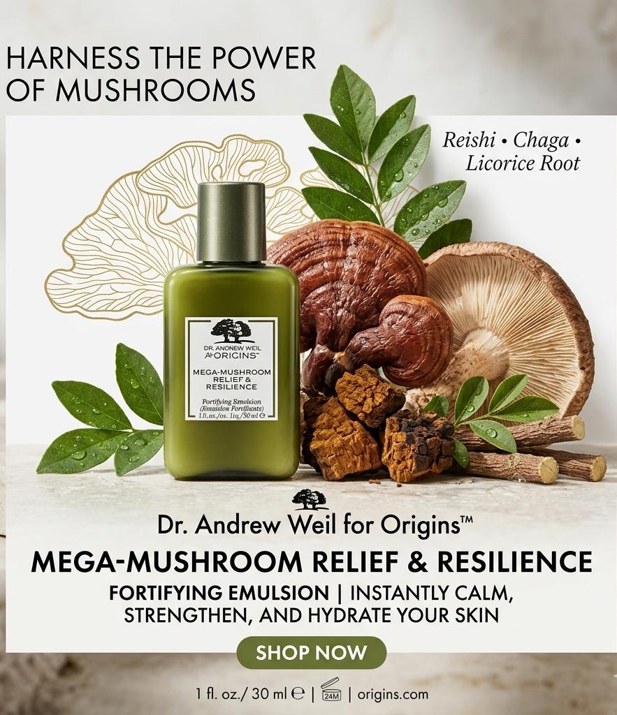 Dr. Andrew Weil For Origins™ Mega-Mushroom Relief & Resilience Soothing Treatment Lotion trial size - 1 oz/ 30 mL