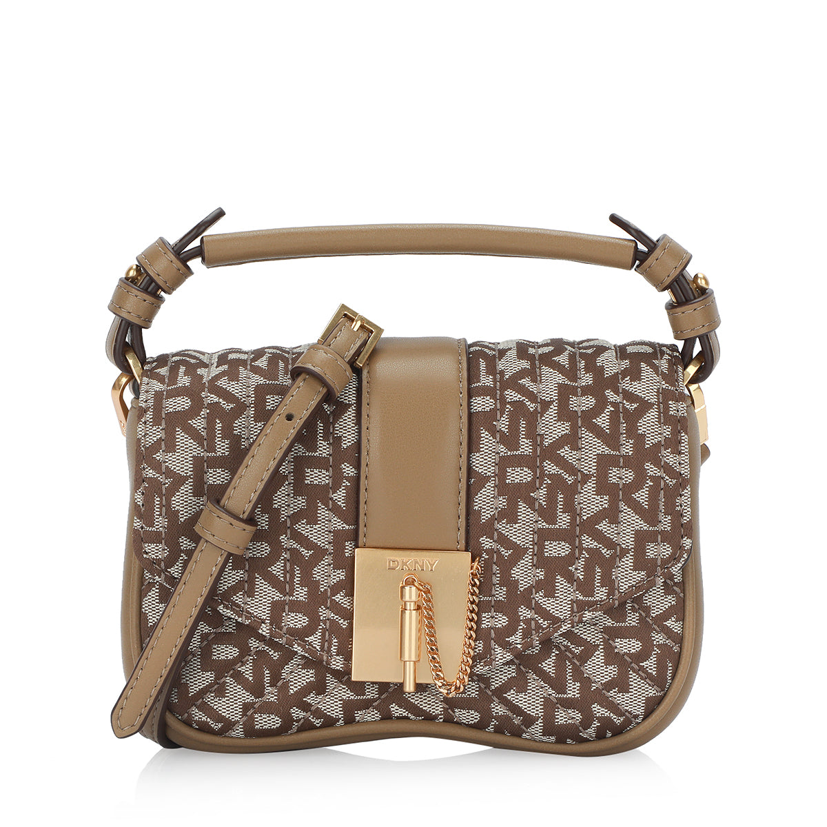 DKNY Lulu Small Flap Crossbody bag in Chino