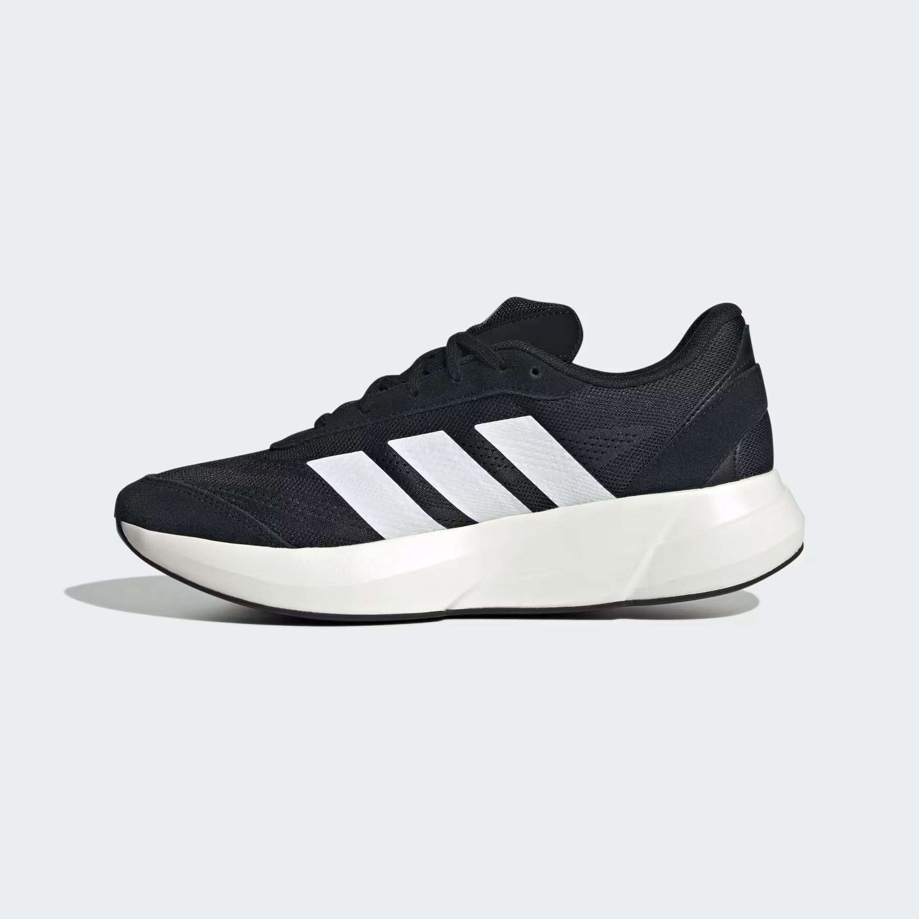 Adidas Lightshift running shoes in black and white For Mens.