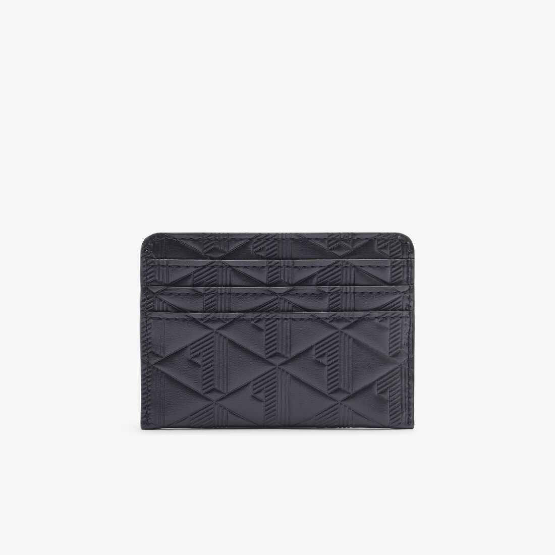 Lacoste Maheki Embossed Leather Card Holder