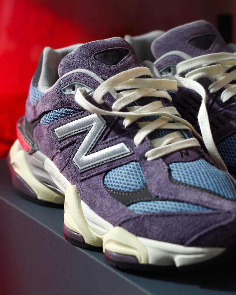 New Balance 9060 Shadow Purple and blue mesh upper