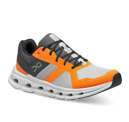 On Cloud Cloudrunner Men's sneakers Frost/Turmeric-orange color