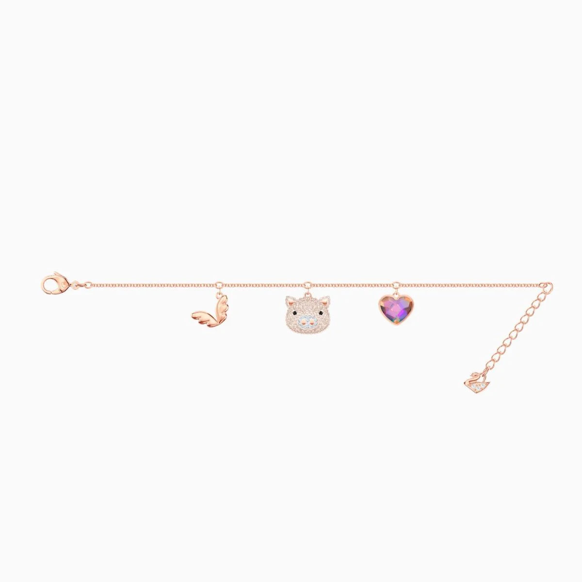 Swarovski Little Pig bracelet rose gold-plated